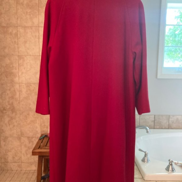Red Pendleton Wool Dress Coat 10P - Picture 3 of 5